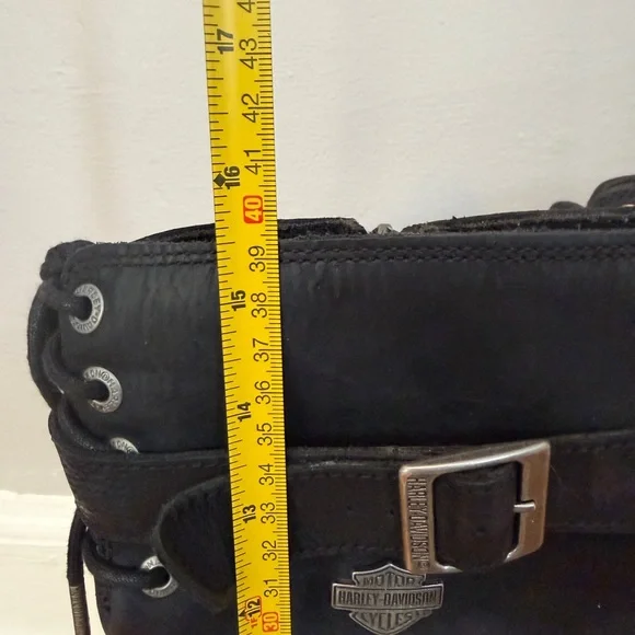 Harley-Davidson Women’s Black Leather Kirtland Riding Boots Size 7 - Picture 6 of 10